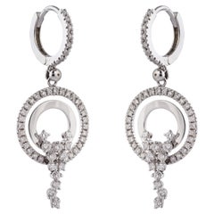 Boucle d'oreille en or avec diamant 0,97cts