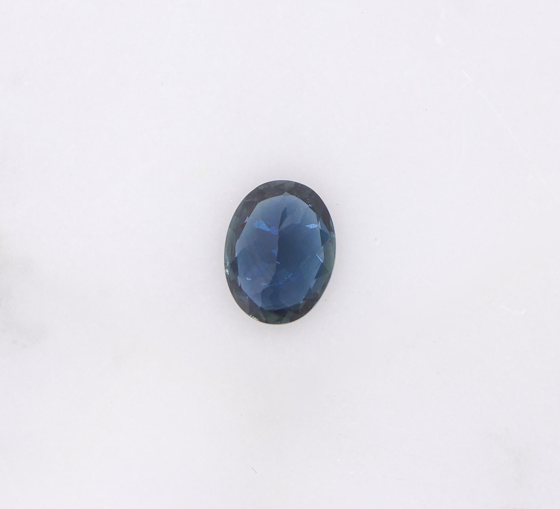 1 Karat Ceylon Saphir Loser Edelstein Oval 7x5mm 3