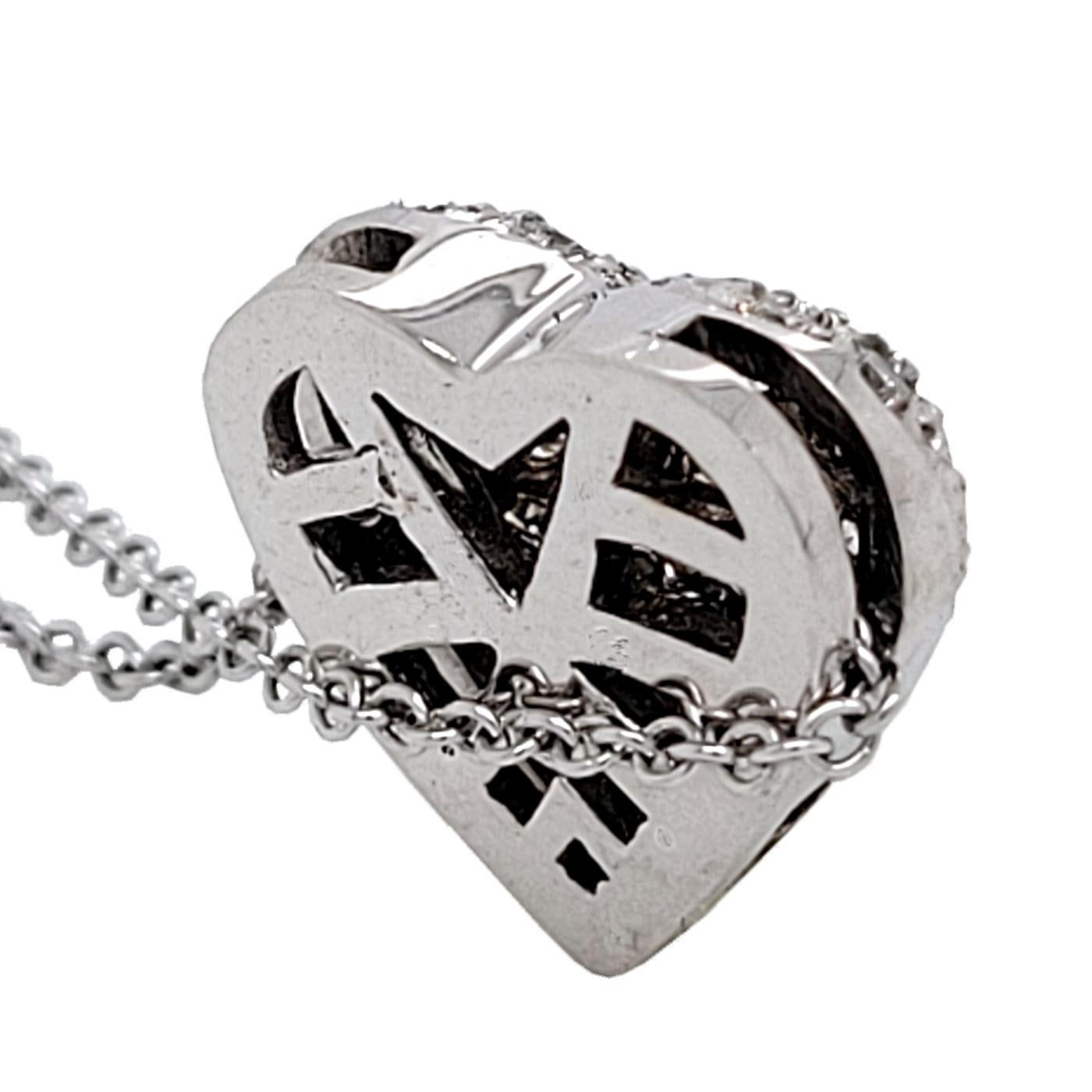 0,98 Karat Diamant 18 Karat Gold Pave Set Domed Herz Anhänger Halskette im Zustand „Neu“ im Angebot in Los Angeles, CA