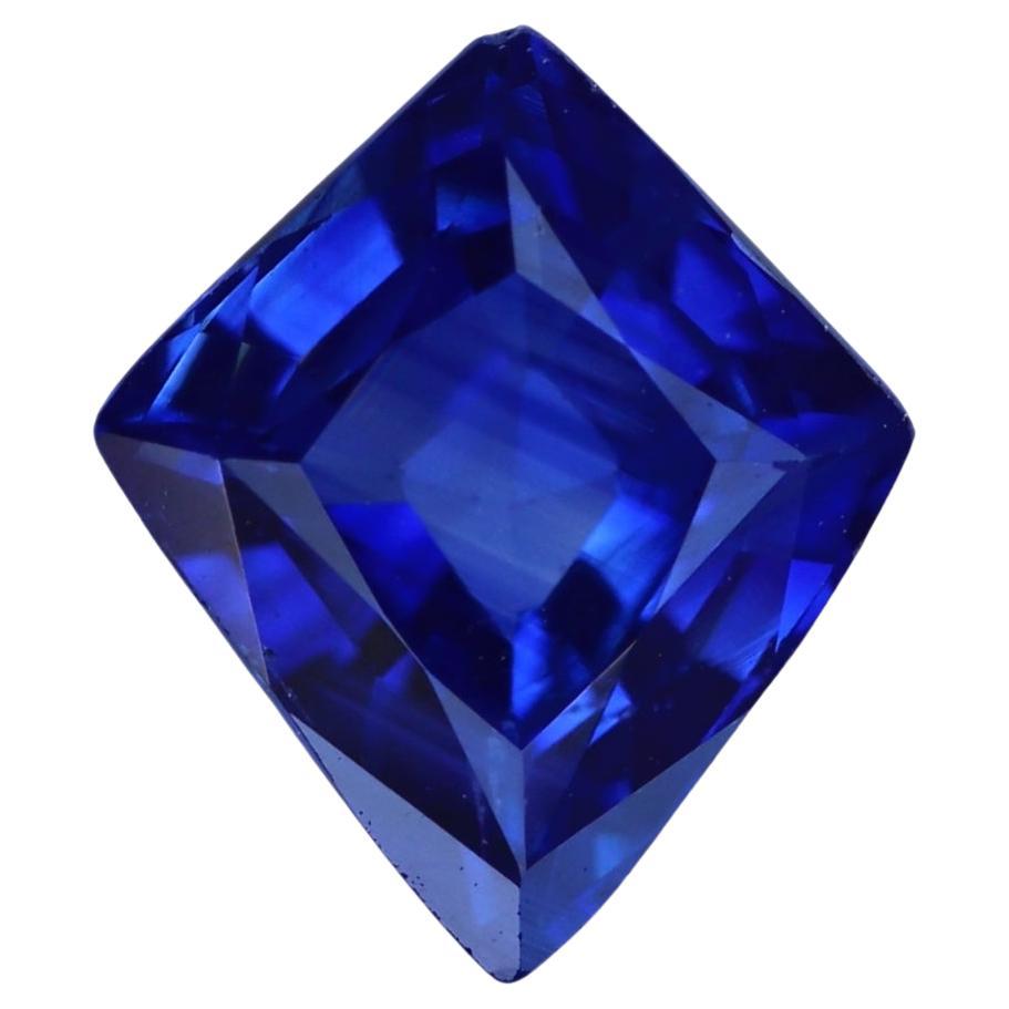 Saphir bleu naturel en forme de cerf-volant de 0,98 carat, pierre précieuse non sertie du Sri Lanka