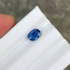 0.98 Carats Vivid Blue Sapphire Stone Oval Cut Sri Lankan Gemstone