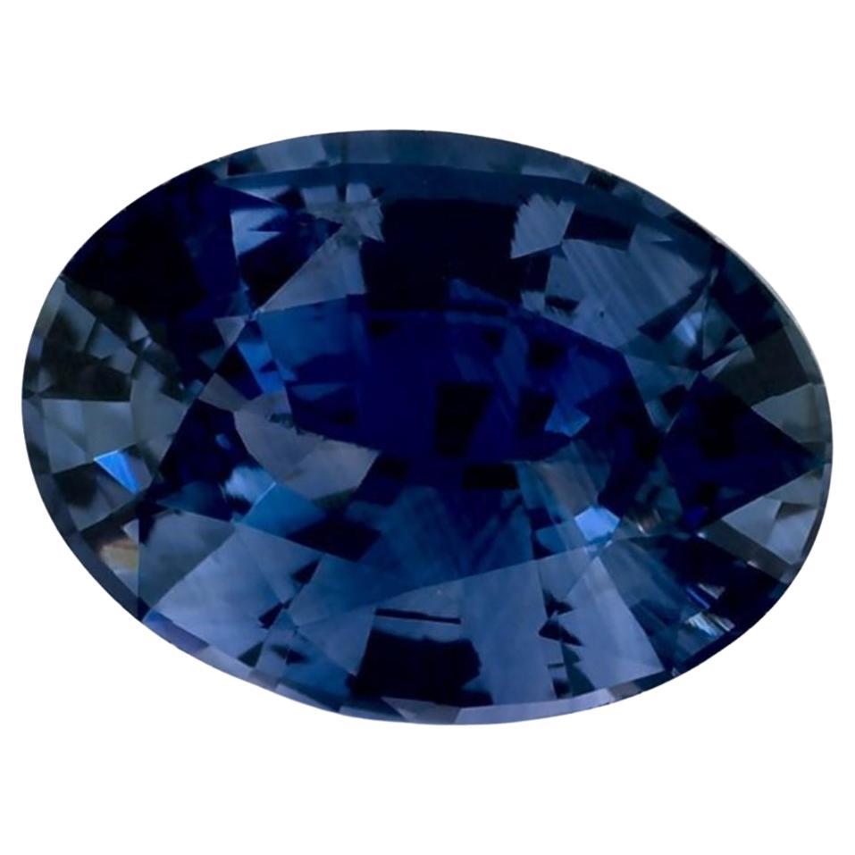 0.98 Karat Blauer Saphir Oval Loser Edelstein
