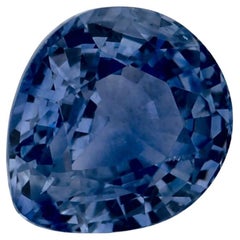 0.98 Karat Blauer Saphir Birne Loser Edelstein