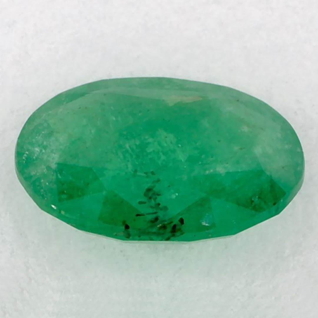 0.98 Karat Smaragd Oval Loser Edelstein im Zustand „Neu“ im Angebot in Fort Lee, NJ