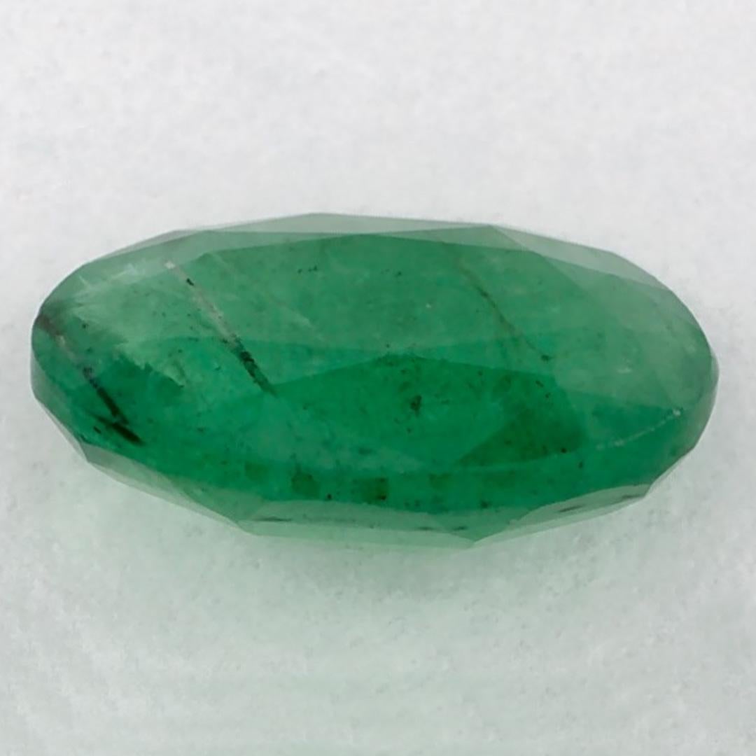 0.98 Karat Smaragd Oval Loser Edelstein im Zustand „Neu“ im Angebot in Fort Lee, NJ