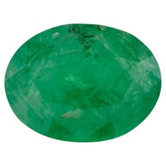 0.98 Karat Smaragd Oval Loser Edelstein