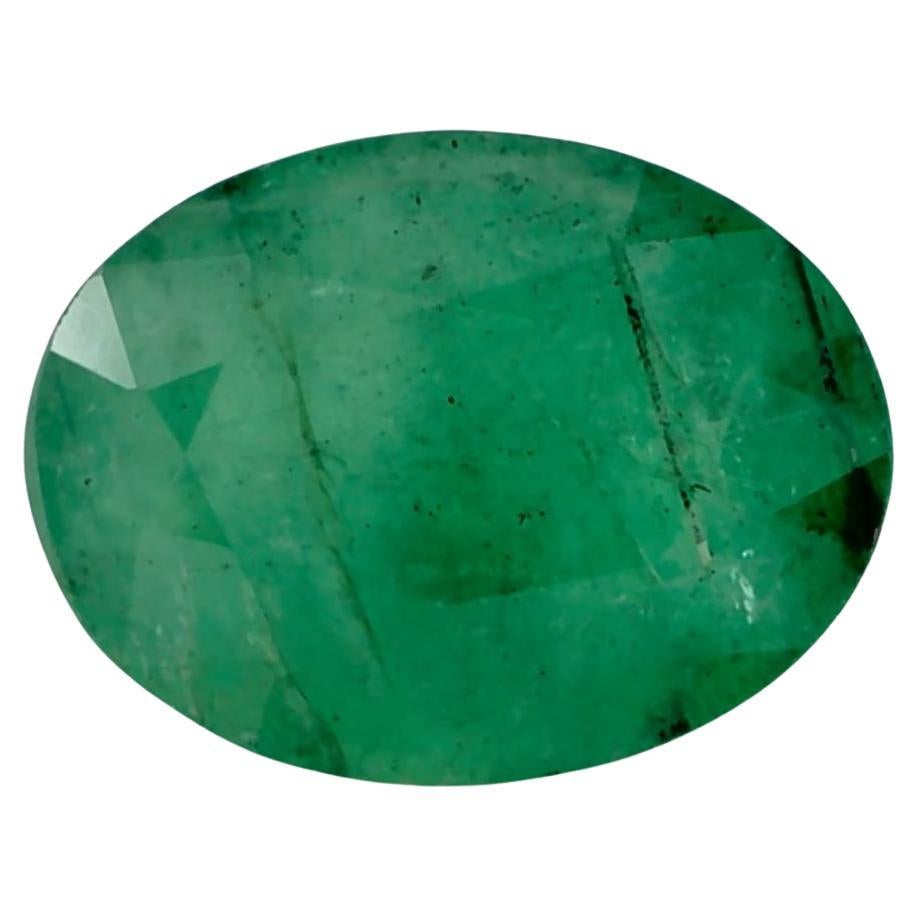 0.98 Ct Emerald Oval Loose Gemstone