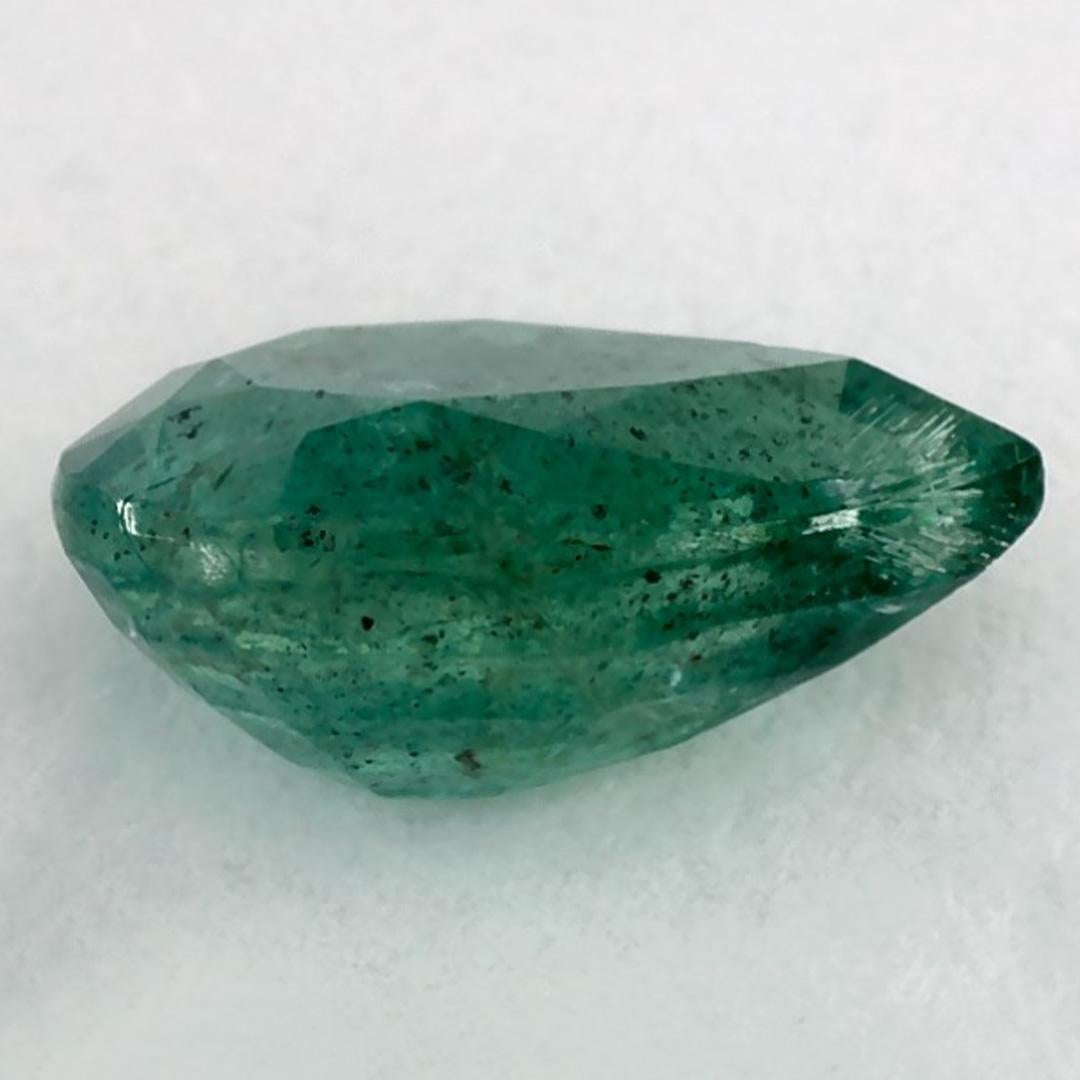 0.98 Karat Smaragd Birne Loser Edelstein im Zustand „Neu“ im Angebot in Fort Lee, NJ