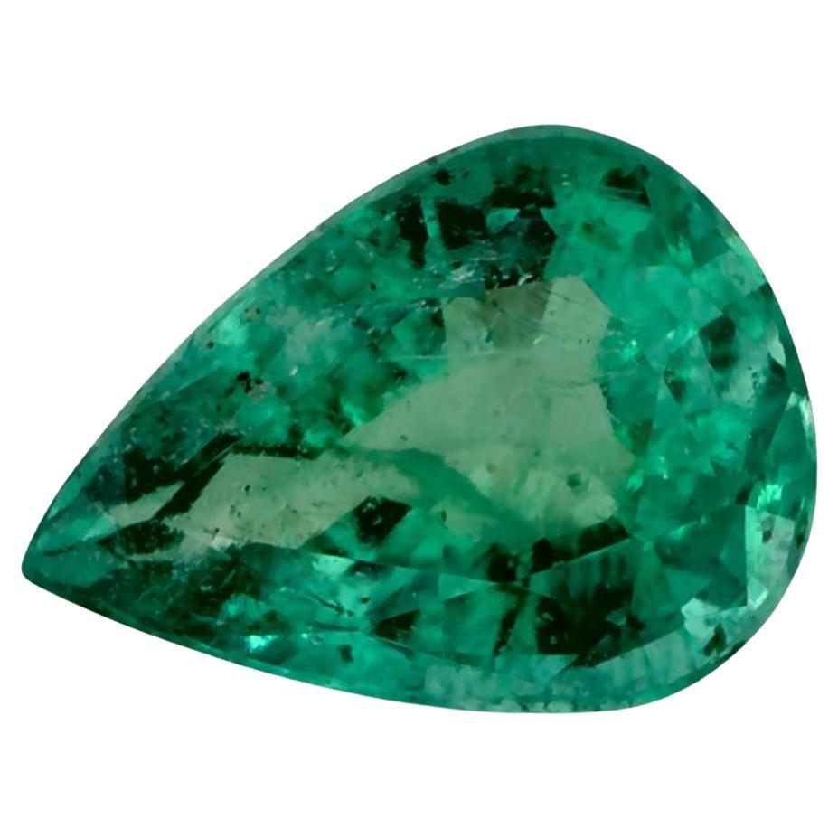 0.98 Ct Emerald Pear Loose Gemstone