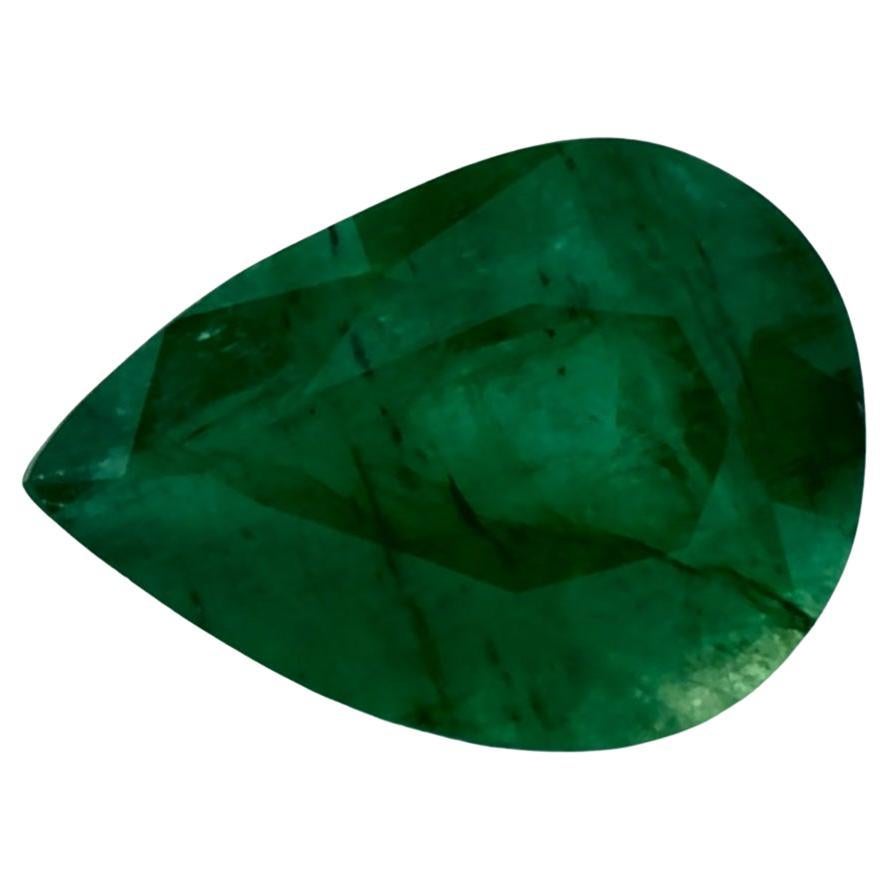 0.98 Ct Emerald Pear Loose Gemstone (pierre précieuse en vrac)