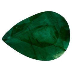 0.98 Ct Emerald Pear Loose Gemstone