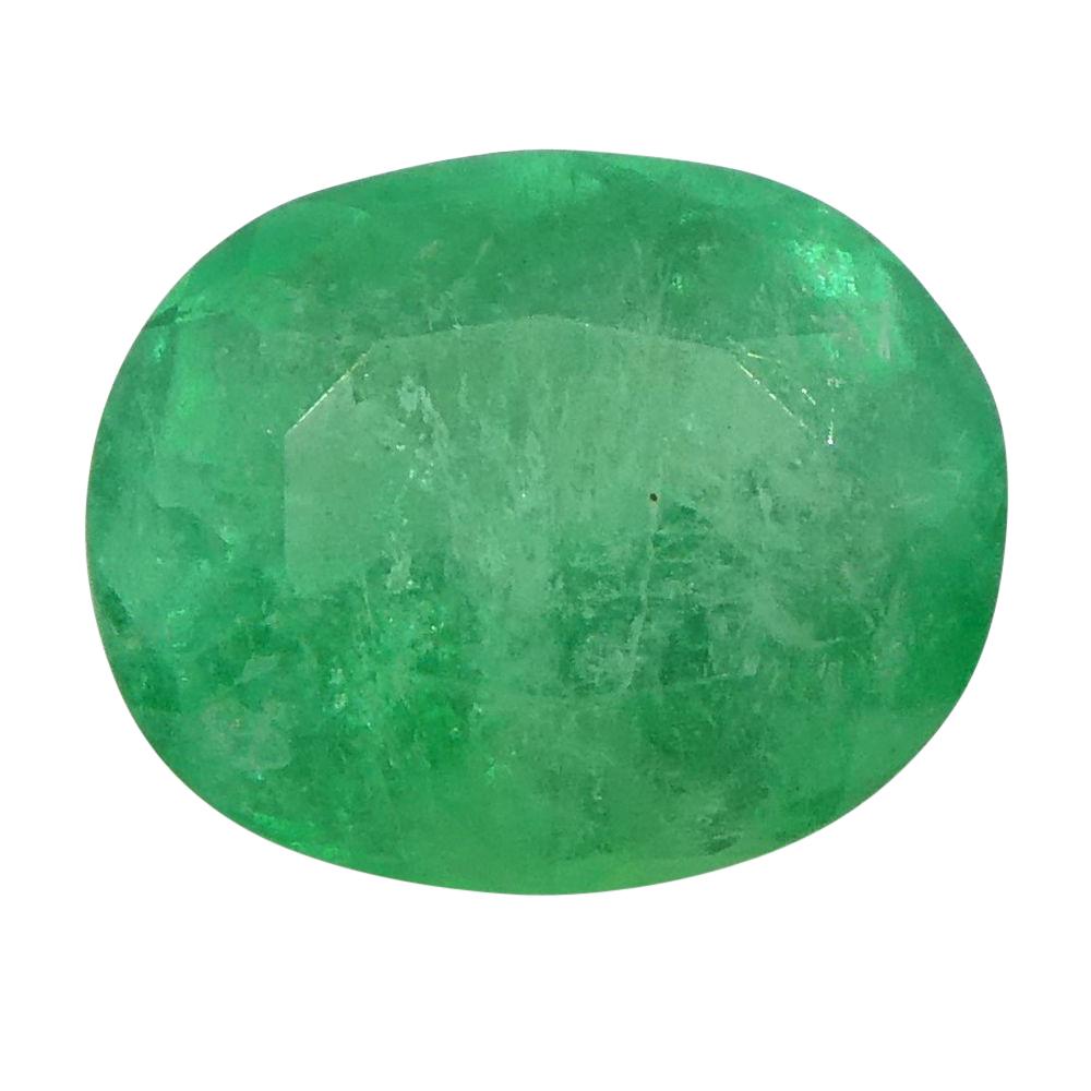 0.98 Ct Oval Emerald Colombian For Sale