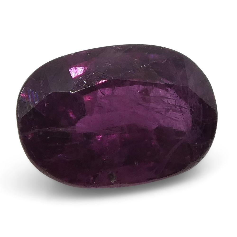 0.98 ct Oval Ruby Thailand For Sale 1