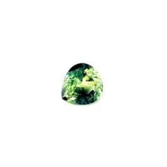 Saphir bleu vert et vert taille poire de 0,98 carat certifié AIG, rare