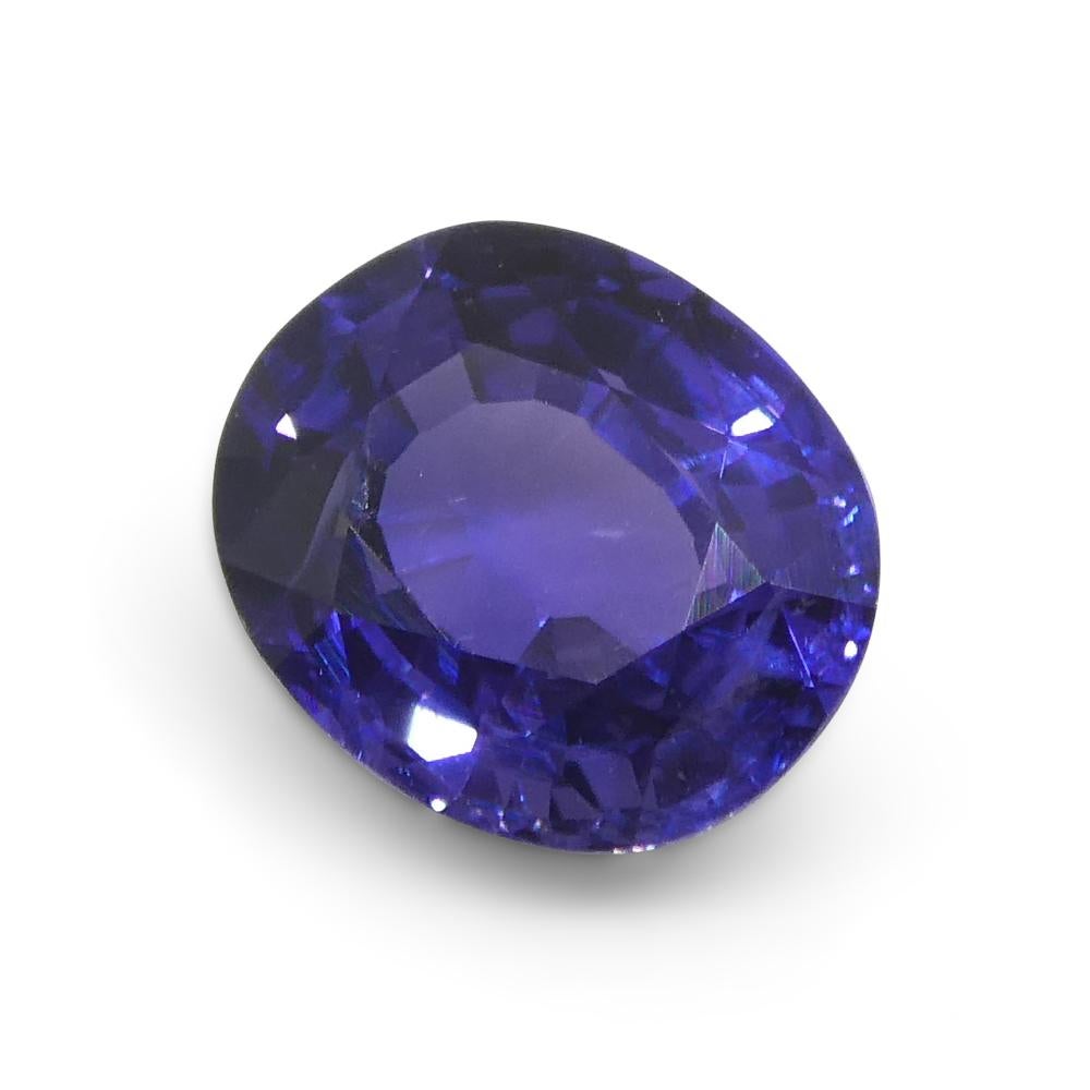 0.98ct Cushion Purple Sapphire from Madagascar Unheated For Sale 6