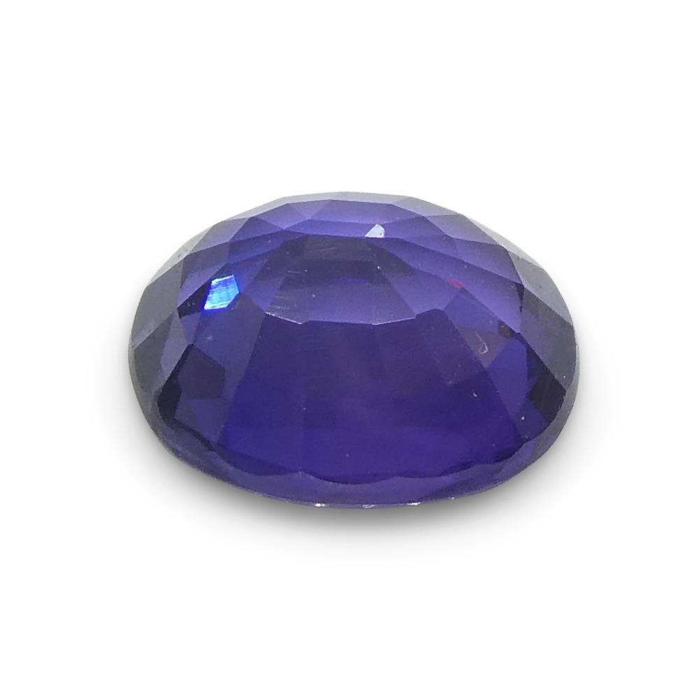 0.98ct Cushion Purple Sapphire from Madagascar Unheated For Sale 8