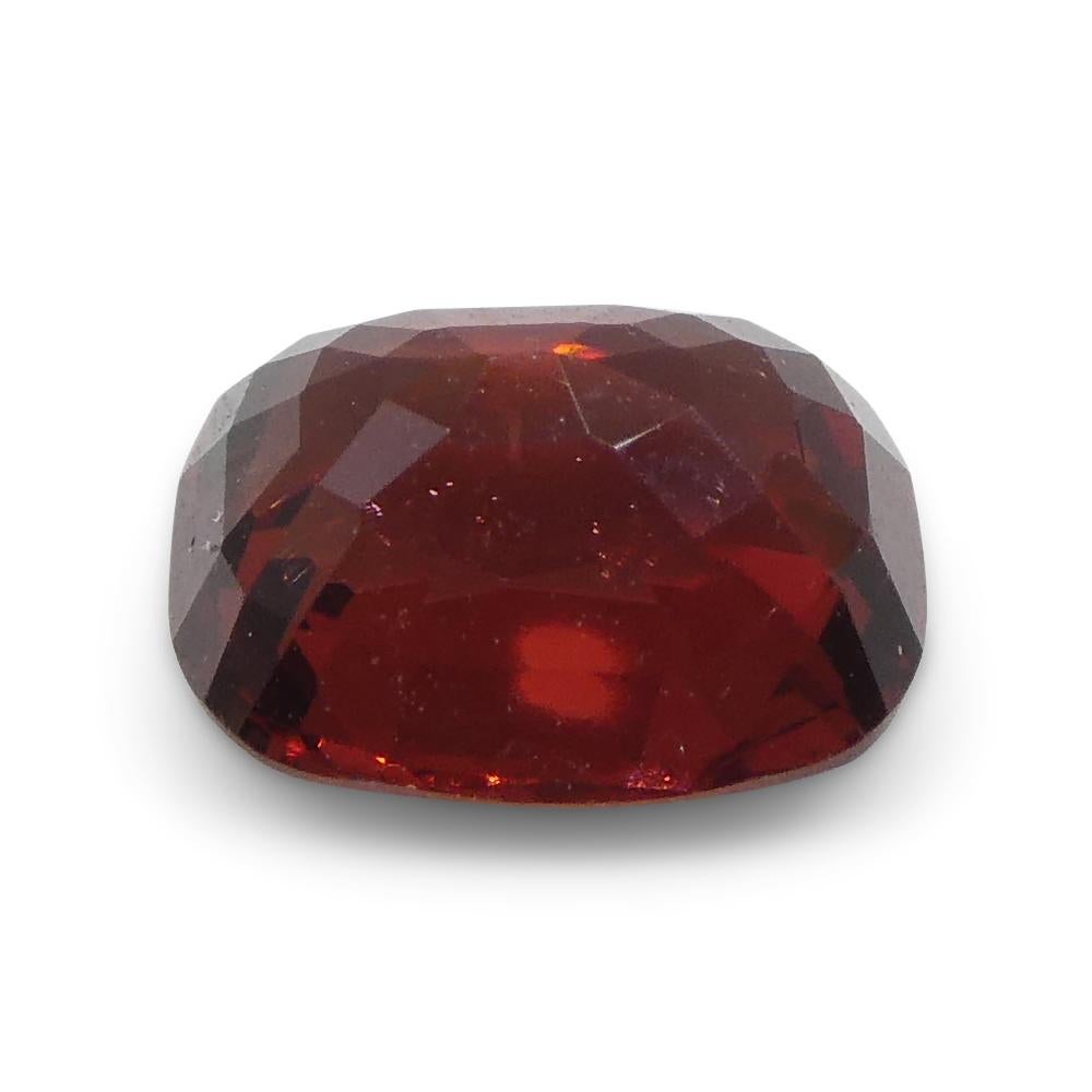 0.98ct Cushion Red Spinel from Sri Lanka In New Condition For Sale In Toronto, Ontario