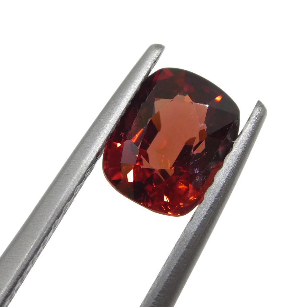 Women's or Men's 0.98ct Cushion Red Spinel from Sri Lanka For Sale