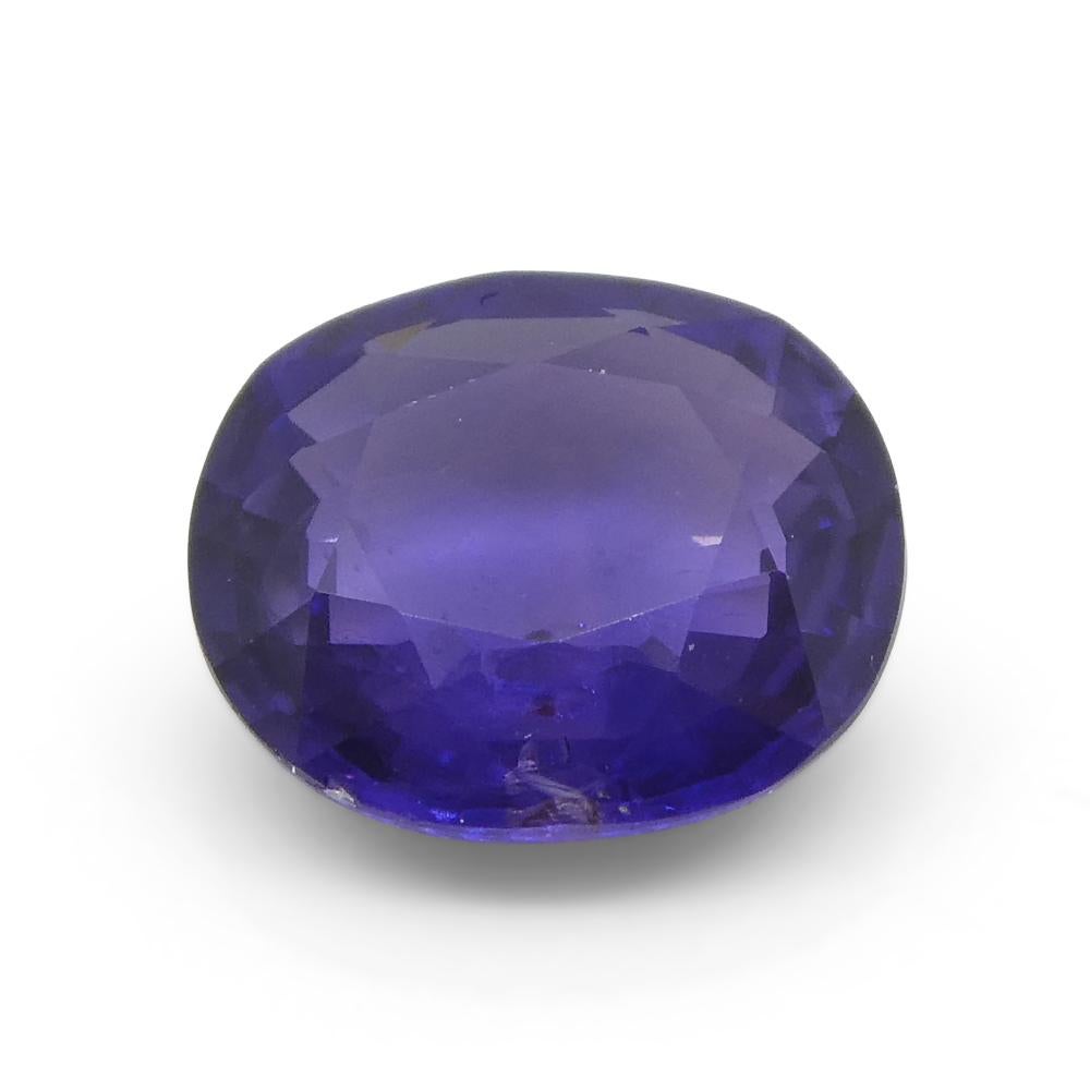 0.98ct Oval Purple Sapphire from East Africa, Unheated For Sale 7