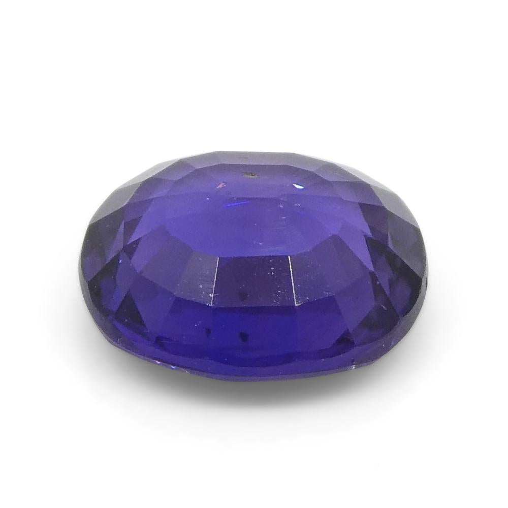 0.98ct Oval Purple Sapphire from East Africa, Unheated For Sale 8