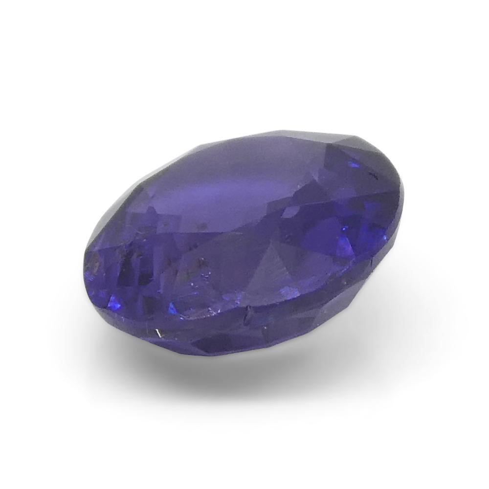 0.98ct Oval Purple Sapphire from East Africa, Unheated For Sale 3