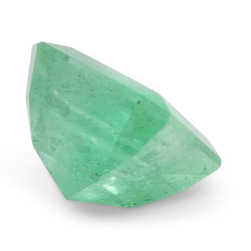 0.98ct Square Green Emerald from Colombia For Sale 1