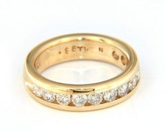 0.98ctw Diamond Channel Set Wedding Band in 14K Yellow Gold