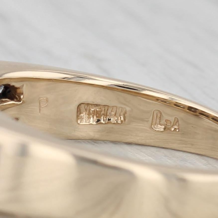 0.98ctw Round Diamond Engagement Ring 14k Yellow Gold Size 5.75 1
