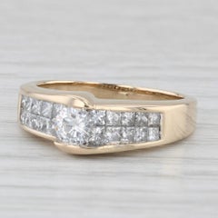 0.98ctw Round Diamond Engagement Ring 14k Yellow Gold Size 5.75