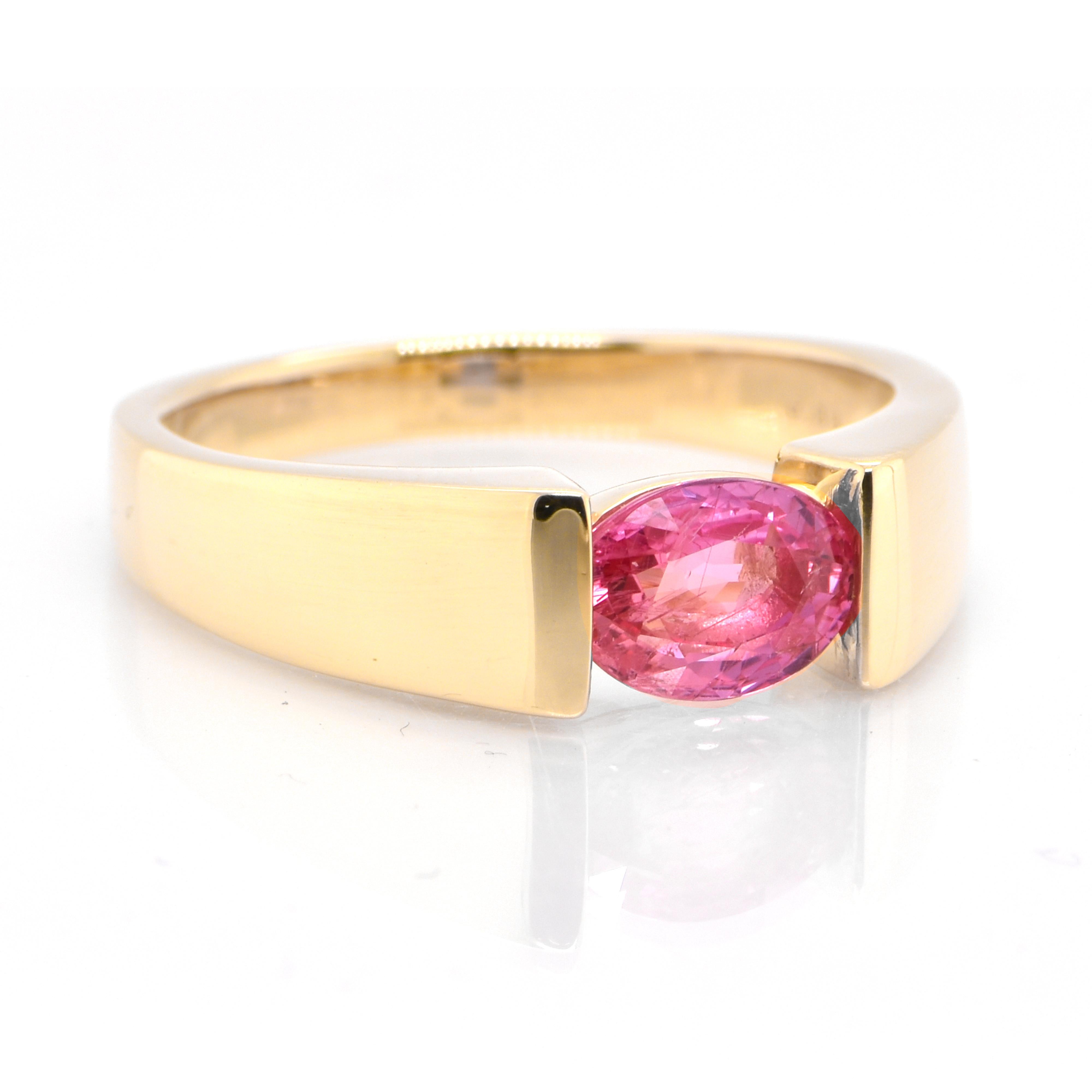 pink sapphire signet ring