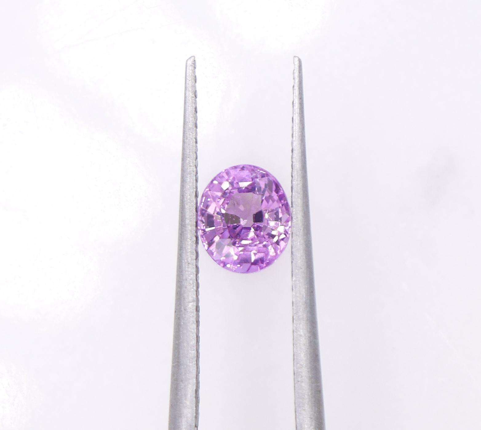 NNJ Designs presents a 0.99 carat Purple Sapphire loose gemstone! This Purple Sapphire gemstone would be perfect for the center gemstone of your choice and can be a lovely September birthstone gift for your loved ones!
