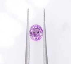 0.99 Carat Purple Sapphire Loose Gemstone Oval 6x5mm