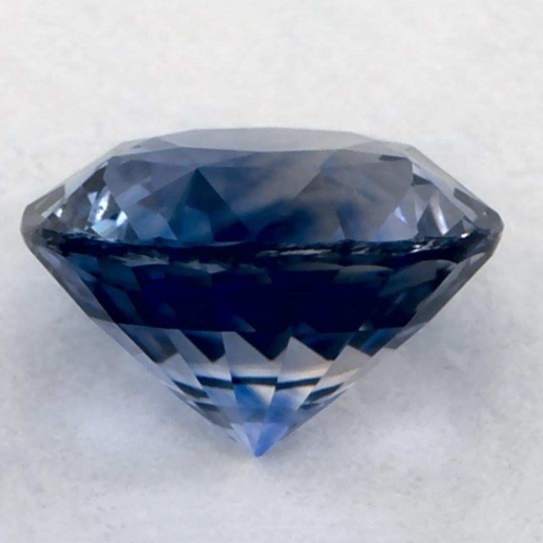 0.99 carati di zaffiro blu rotondo sfuso In condizioni Nuovo in vendita a Fort Lee, NJ