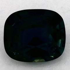 0.99 Ct Zaffiro Verde Cuscino Gemma Sfusa
