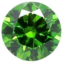 0.99 Ct Horsetail Demantoid Garnet from Russia ICL Certified