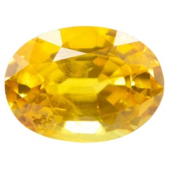 0.99 Carat Natural Yellow Sapphire Precious Loose Gemstone, Customisable Ring