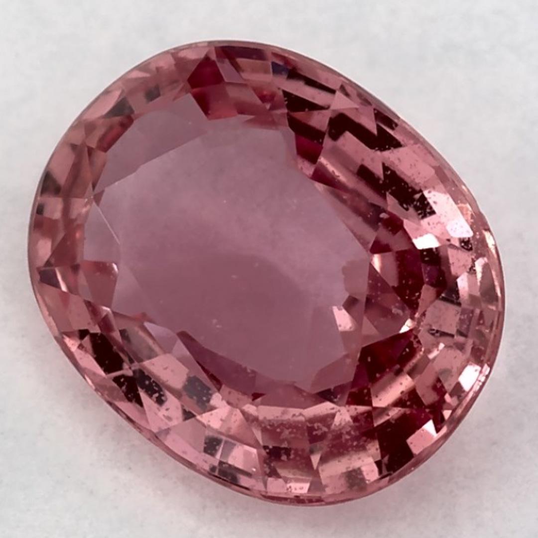0.99 Ct Pink Sapphire Oval Loose Gemstone (Ovalschliff) im Angebot