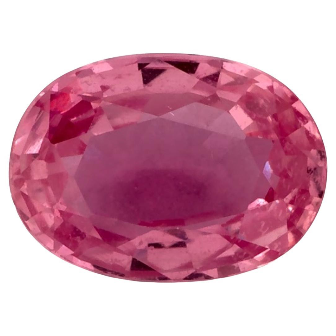 0.99 carati di zaffiro rosa ovale sfuso