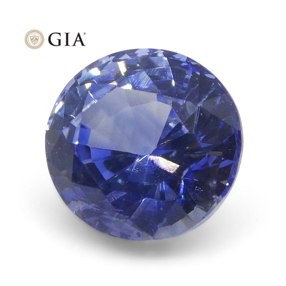 0,99 ct Zafiro Redondo Certificado GIA Madagascar 2