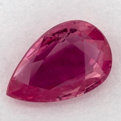 0.99 Ct Ruby Pear Loose Gemstone