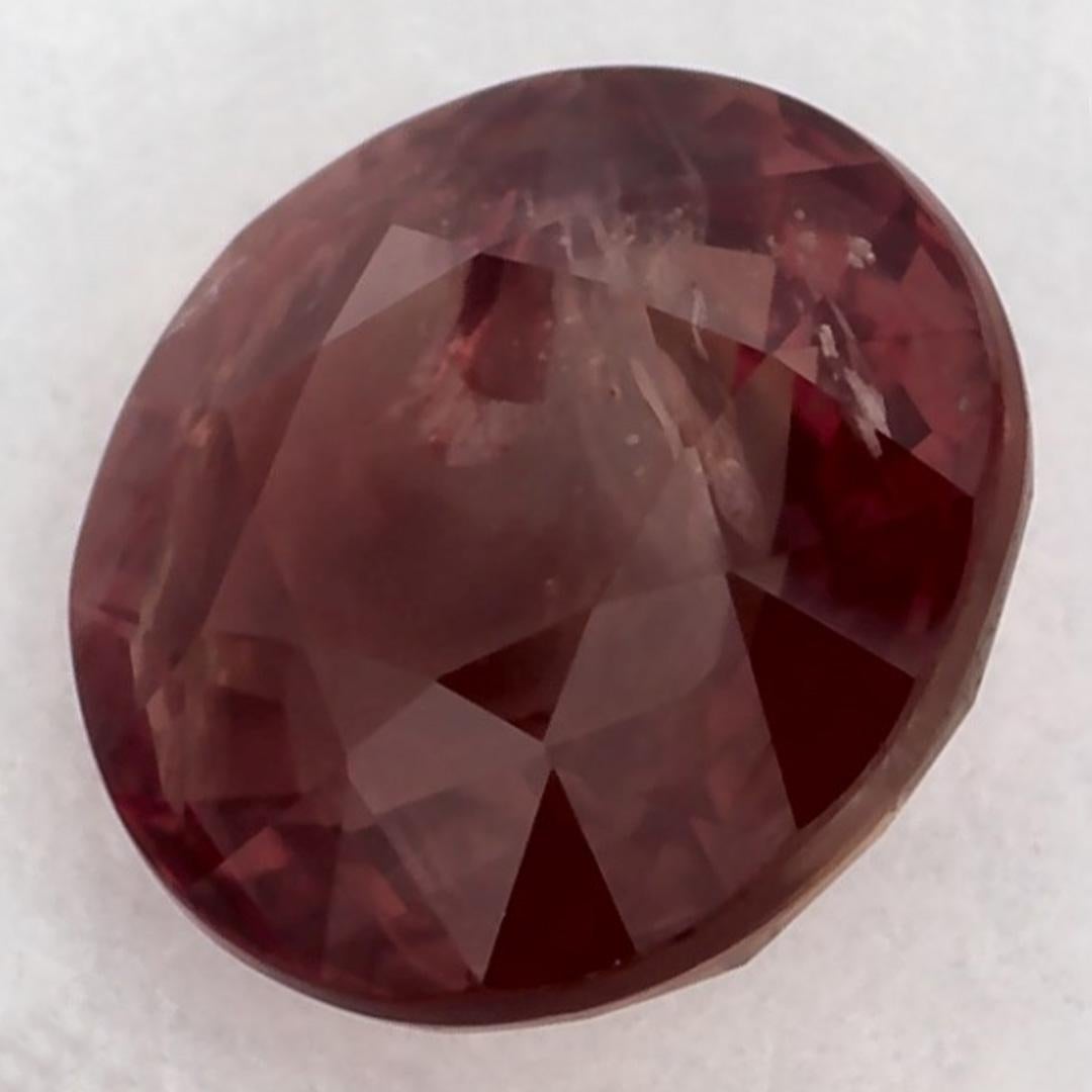 Round Cut 0.99 Ct Ruby Round Loose Gemstone For Sale