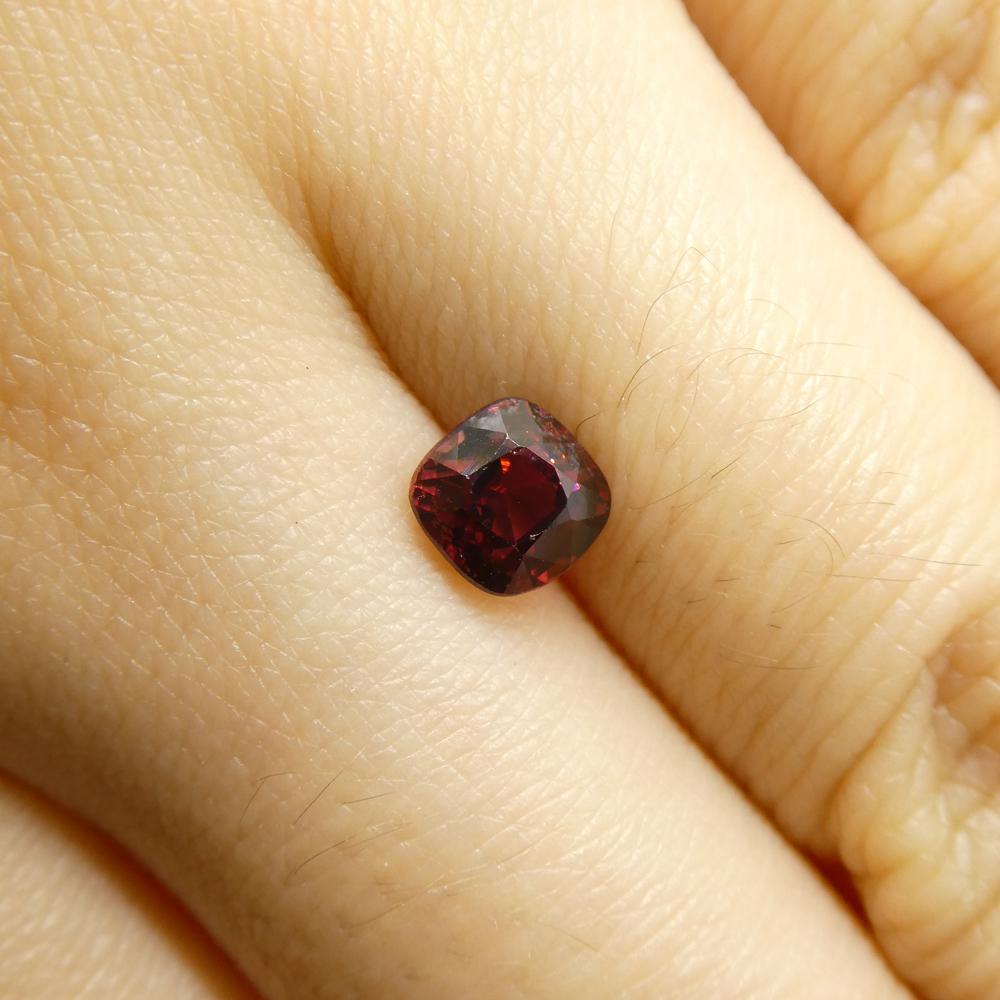 Cushion Cut 0.99ct Cushion Red Jedi Spinel from Sri Lanka For Sale