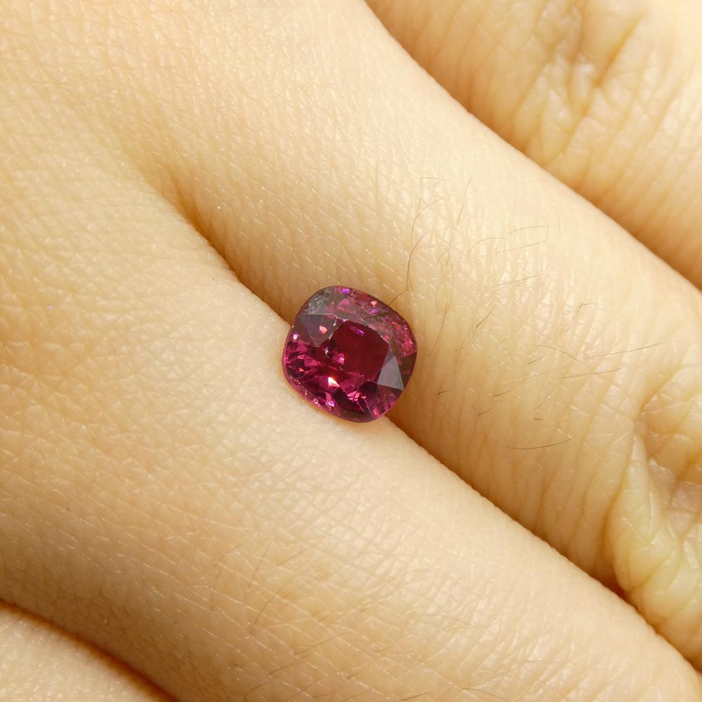 0.99ct Cushion Red Jedi Spinel from Sri Lanka For Sale 1
