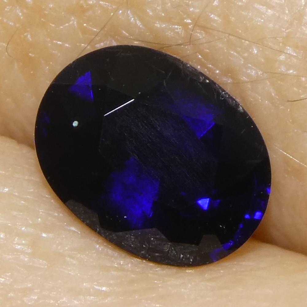 0,99ct Ovaler Blauer Saphir aus Madgaskar im Angebot 7
