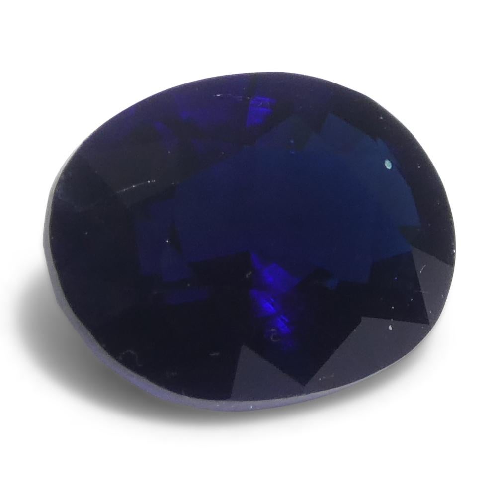 0,99ct Ovaler Blauer Saphir aus Madgaskar im Angebot 1