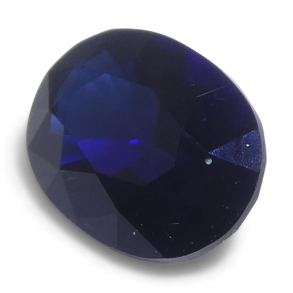0,99ct Ovaler Blauer Saphir aus Madgaskar im Angebot 3