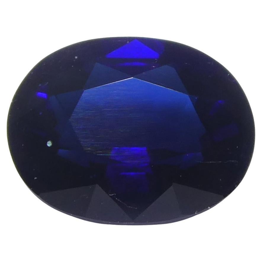 0,99ct Ovaler Blauer Saphir aus Madgaskar