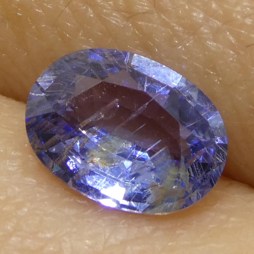0,99ct Ovaler Blauer Saphir aus Sri Lanka im Angebot 6