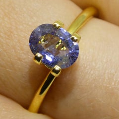 0.99ct Oval Blue Sapphire from Sri Lanka