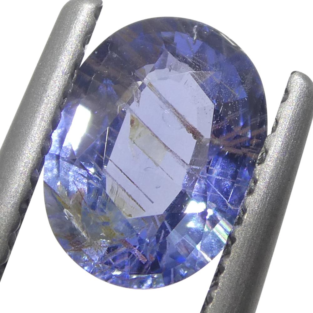 0,99ct Ovaler Blauer Saphir aus Sri Lanka für Damen oder Herren im Angebot